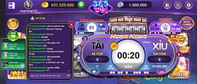Game bài quốc tế G365.Win siêu xanh chín