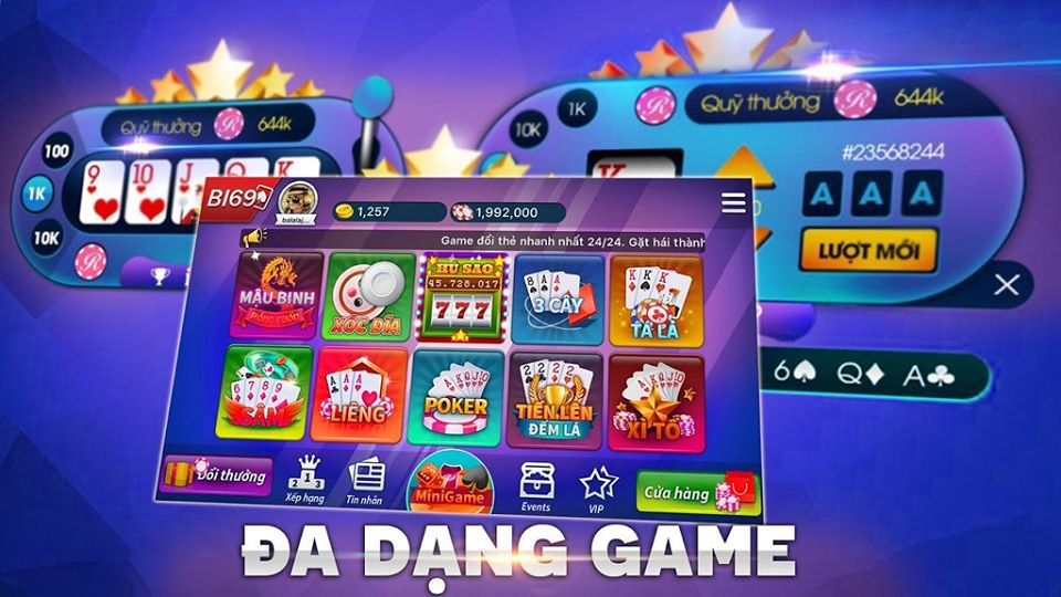 Nhiều thể loại game đa dạng B88