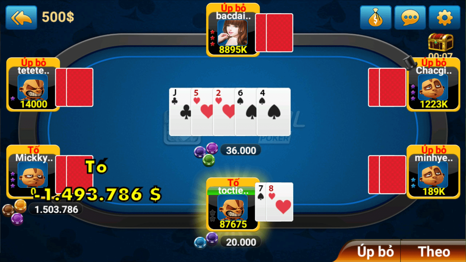 Theo dõi trực tiếp giải đấu mỗi mỗi