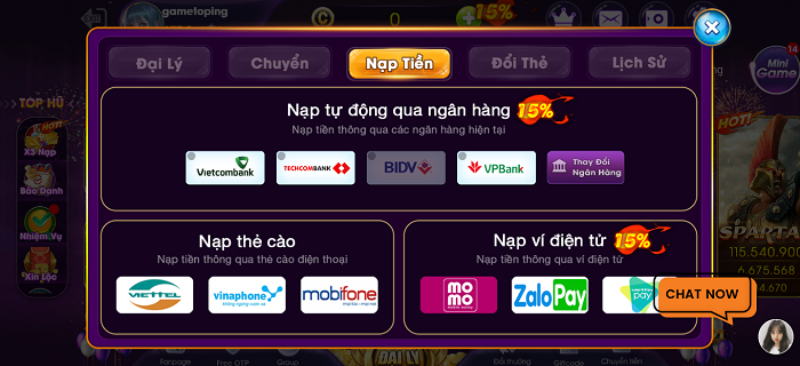 Nạp tiền dễ dàng hơn