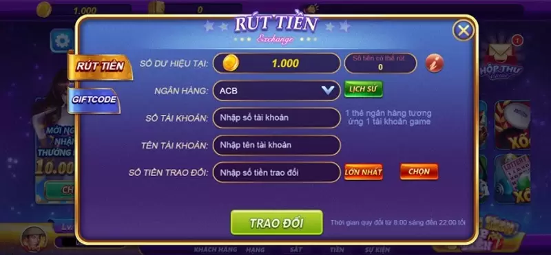 Nạp rút tiền siêu nhanh tại V99