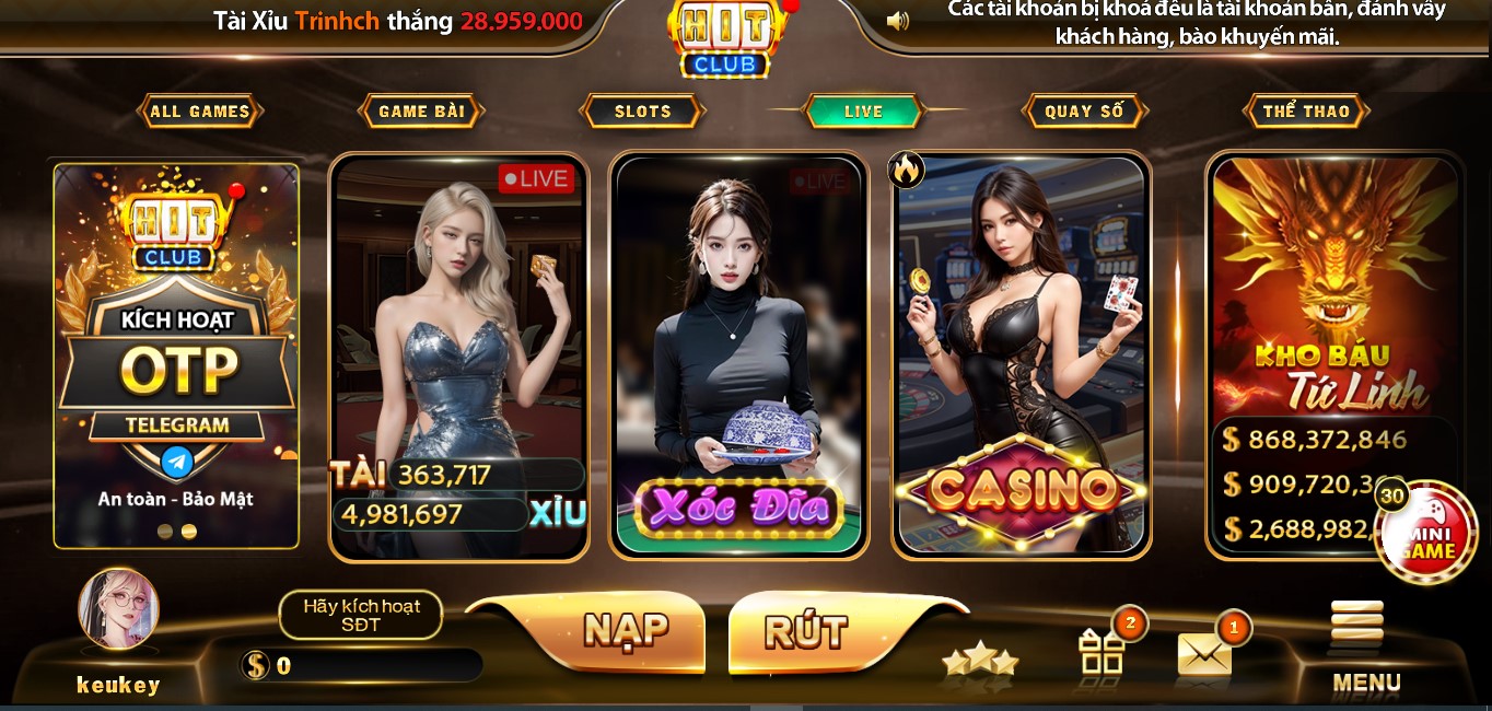 Game đổi thưởng HIt Club hay nhất