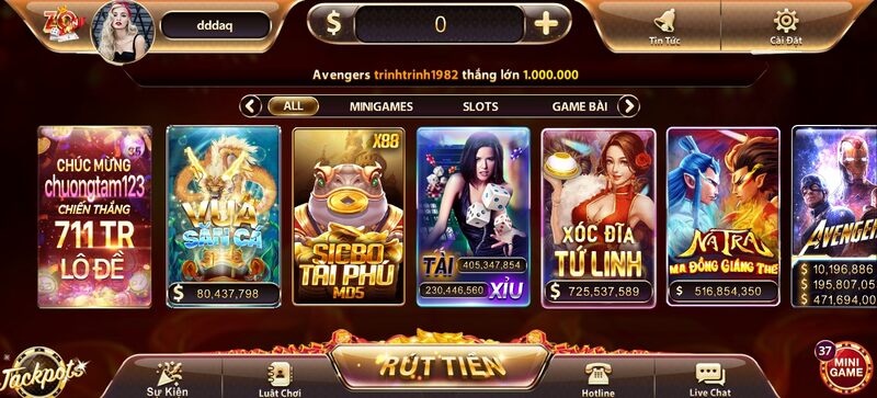 Giải trí không giới hạn tại Zowin